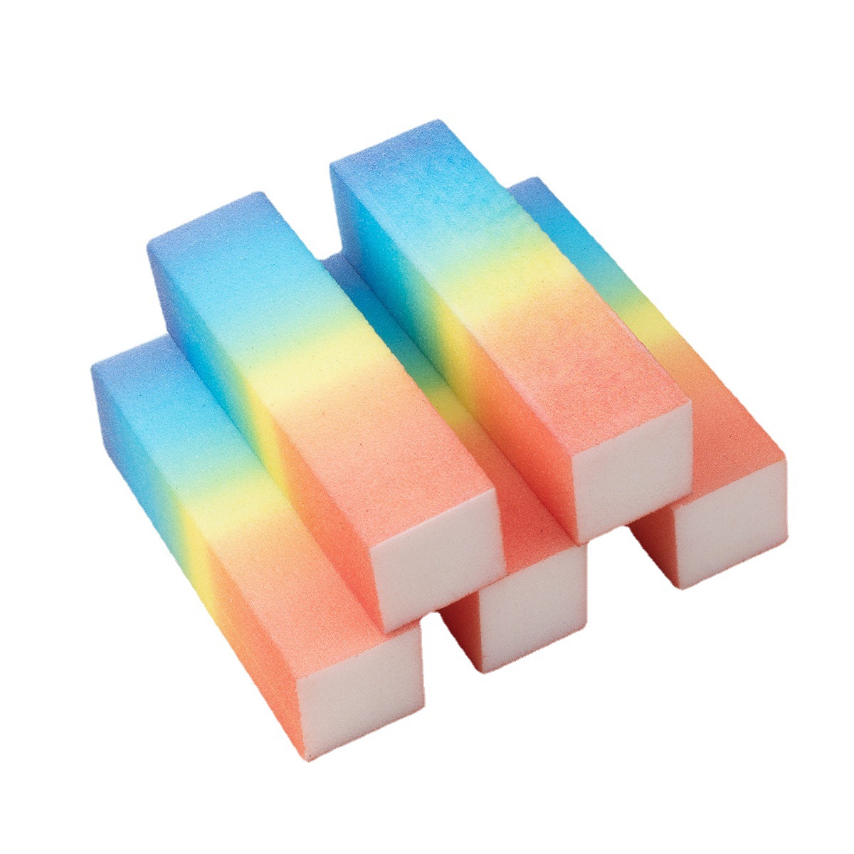 Bloque de tofu pulido 5 piezas Archivo de uñas gradiente de uñas arte de alta espuma tofu bloque transfronterizo plataforma dedicada suministro