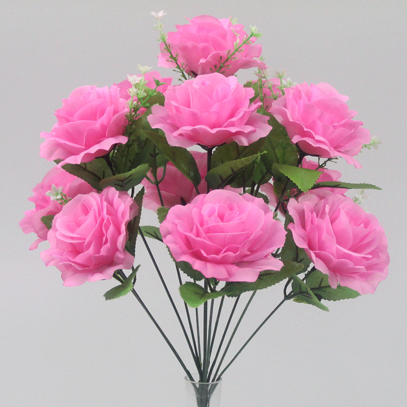 Paris Rose de 12 cabezas rosa claro