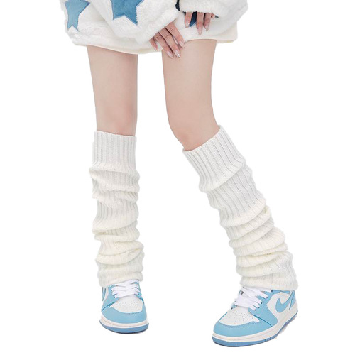 Socks set white women's over-the-knee autumn and winter leg sets long-tube autumn calf hottie winter jk socks spring and autumn style pile socks