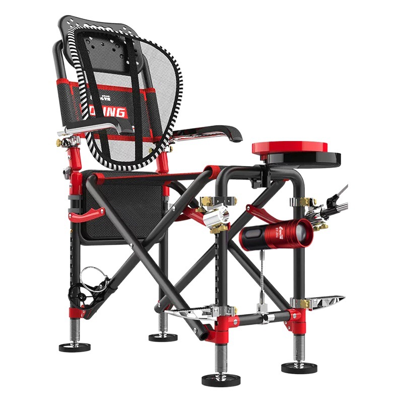 Fishing Chair Wholesale Multifunctional Portable Foldable Table Fishing Chair Reclining Alloy Chair Seat