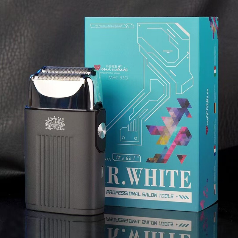 Mr. Xiaobai's whitening device features a dual-blade design for a closer, cleaner shave, and is suitable for trimming hair along the hairline, creating a white beard, and shaping the beard Mr. Xiaobai's whitening device features a dual-blade design for a closer, cleaner shave, and is suitable for trimming hair along the hairline, creating a white beard, and shaping the beard
