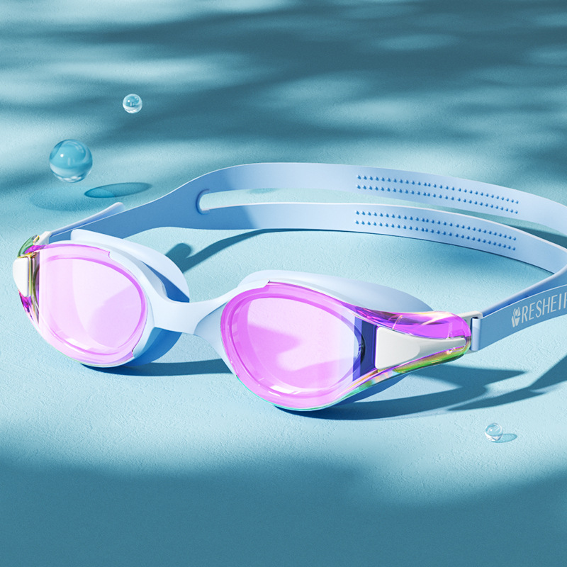 Gafas de Natación HD para Adultos de PC, Impermeables y Anti-empañamiento