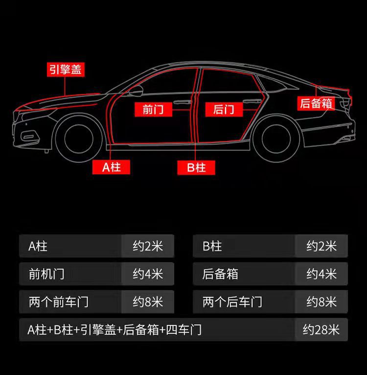 Special Soundproof Sealing Strip for Car Door, Door Seam Engine Noise Reduction Car Silent Full Door Edge Sealing Strip