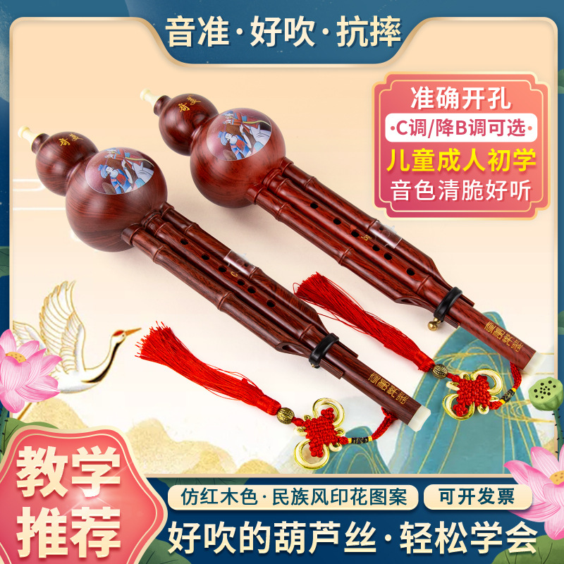 奇美葫芦丝c调降b调初学成人小学生入门自学儿童民族葫芦丝耐用