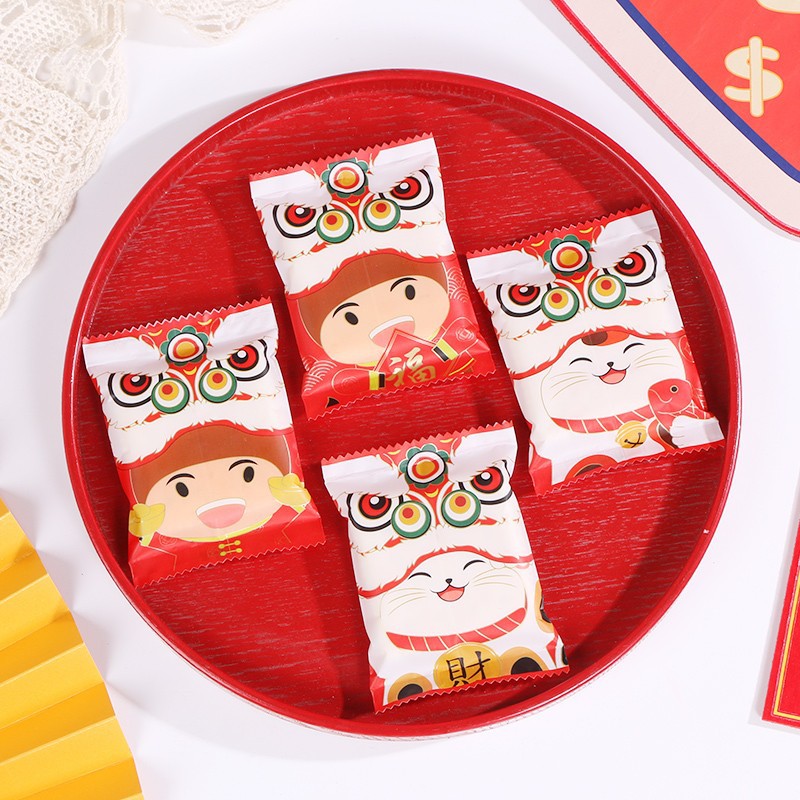 7 * 10 Danza de leones 4 en uno (aproximadamente 100); imagen de referencia; material compuesto