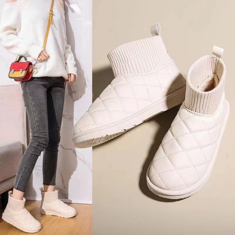 스노우 코튼 양말 - 화이트