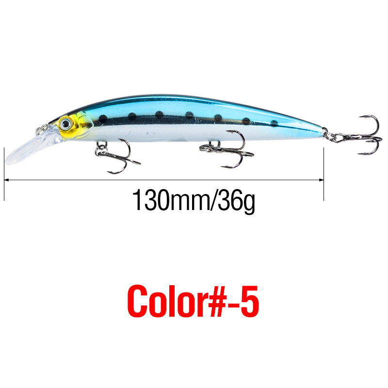 遠投バイオミノ路亜餌震える6色の長形硬餌13cm/36g三フック投げ餌クロスボーダー卸売り|undefined