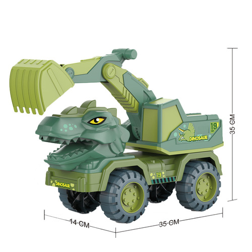 Large beach toy car for children, sliding construction vehicle with bulldozer and dump truck, indoor and outdoor sand pool sand transport vehicle