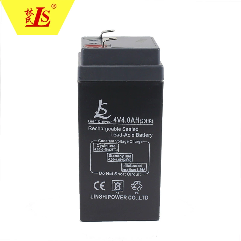 Аккумулятор 4V 4.5Ah, свинцово-кислотный, размеры 5×2.93×2.35 см, бренд , серия Huangsheng/LINSHI