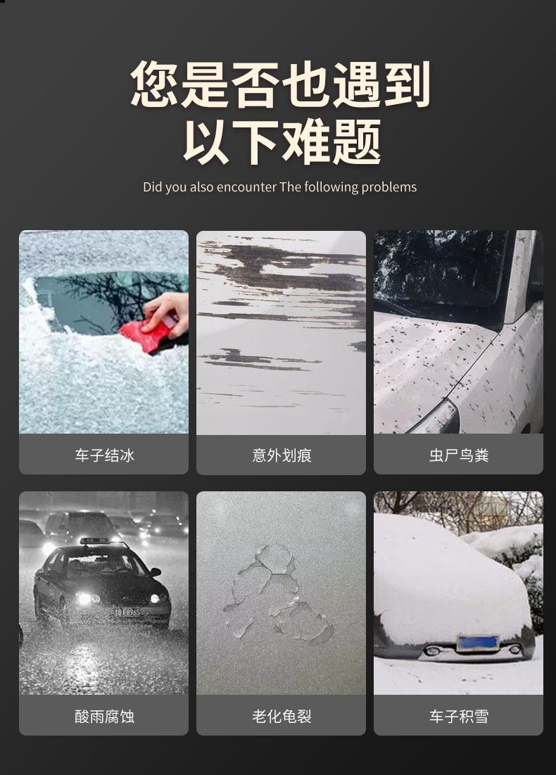 New Summer Thickened Anti-hail Sun-proof Heat-insulating Sunshade and Dust-proof Special Car Clothes Full Cover for Cold and Rain-proof All Seasons Universal