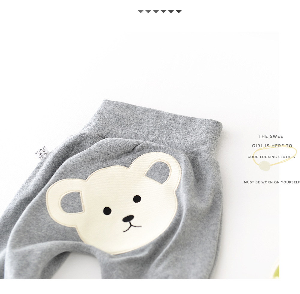 Cute Cartoon Bear Cotton Boys Pants display picture 6