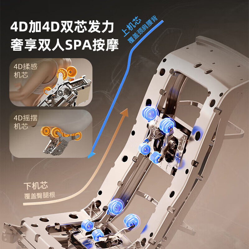 新款高档3D双子机芯全智能家用太空舱仓sl双导轨豪华多功能按摩椅|undefined
