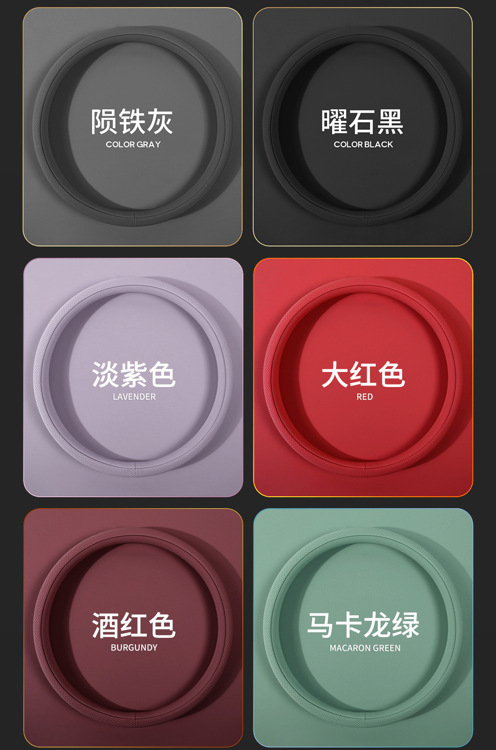 New car steering wheel cover for women, suitable for all seasons, made of leather, cute, non-slip, sweat-absorbent, breathable, cross-border wholesale