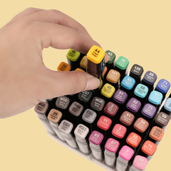 Oily double-ended marker set, skin color 168 colors, 80 colors, 24 colors, 12 colors, children's washable complete set wholesale