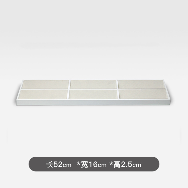 유백색 페인트 6 그리드 52*16*2.5cm