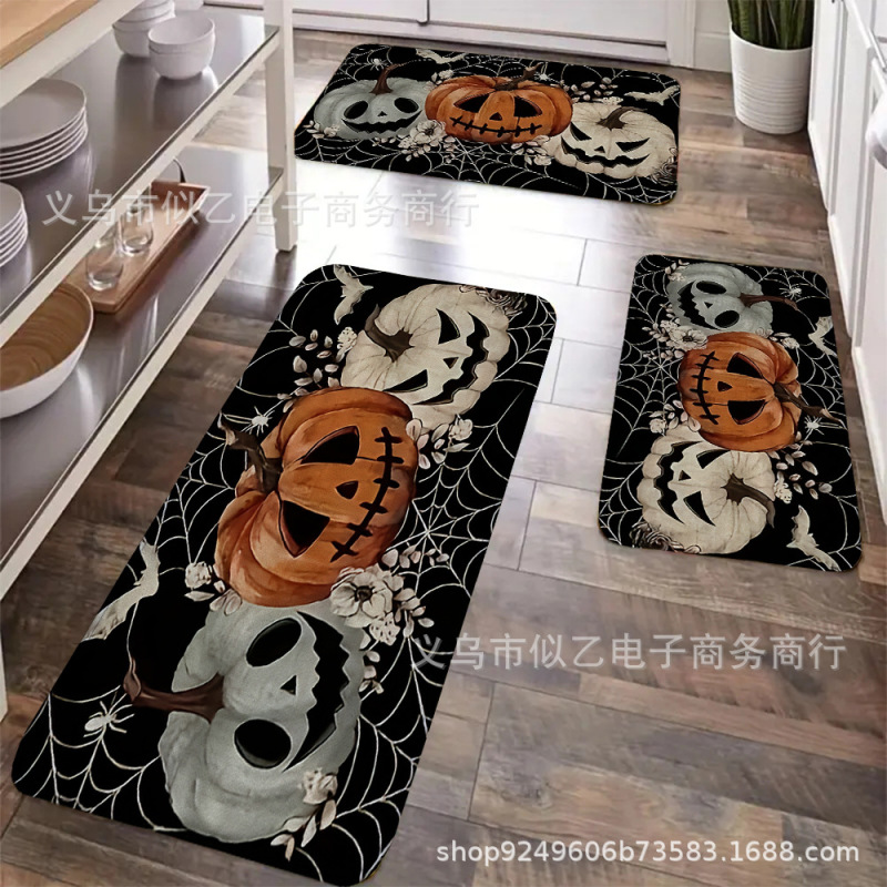 新しいクロスボーダー直接供給ハロウィン厚みのある1cmフランネルフロアマット卸売ホーム雰囲気アレンジメントはJITで発送できます|undefined
