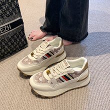 欧洲站女鞋秋季透气百搭防滑韩版运动鞋女士跑步休闲拼色老爹潮鞋