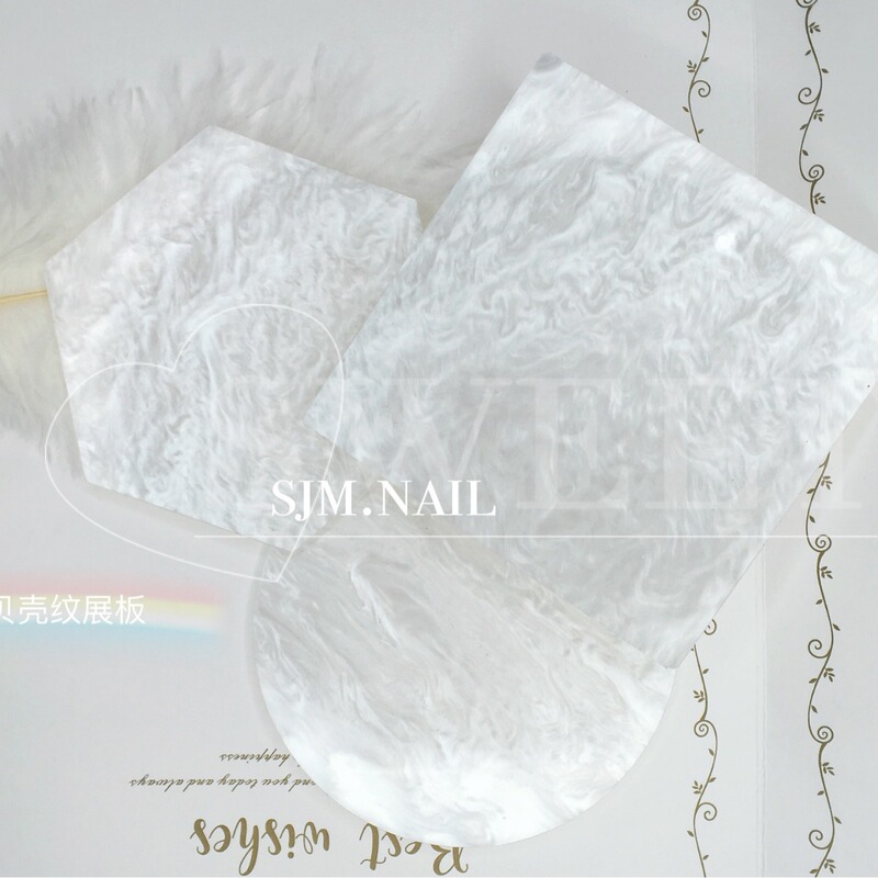 Nail Art Photo Props Nail Shell Palette Imitation Agate Display Stand Marble Texture Square