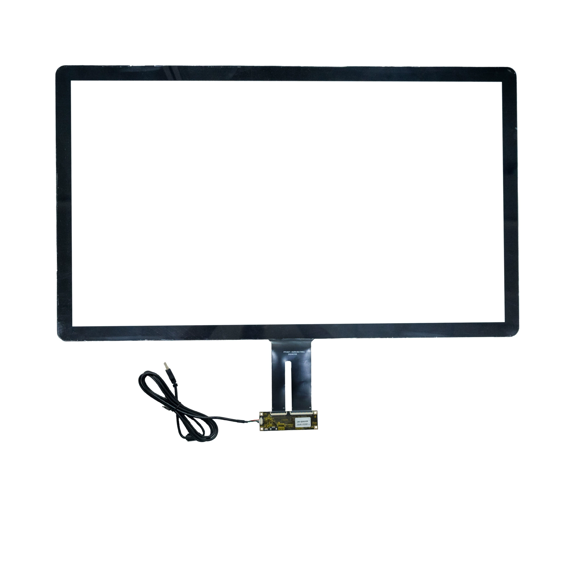 Прямая продажа 18,5-дюймовый стеклянная панель промышленный дисплей все в одном без привода емкостный сенсорный экран