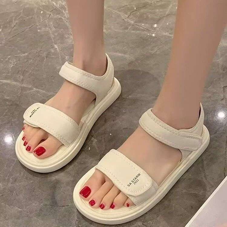 Sandals with velcro, summer suitable with a skirt, internet celebrity
