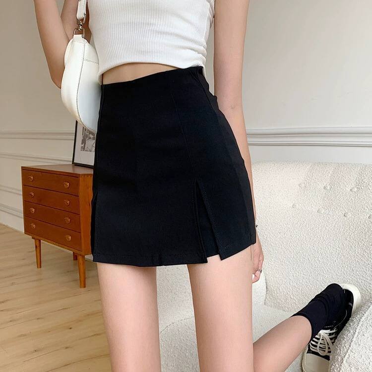 Women's Skirt High Waist Hip Split A- line Skirt Shorts Summer Hot Girl Sexy Casual Hot Pants Women's Skirt High Waist Hip Split A- line Skirt Shorts Summer Hot Girl Sexy Casual Hot Pants
