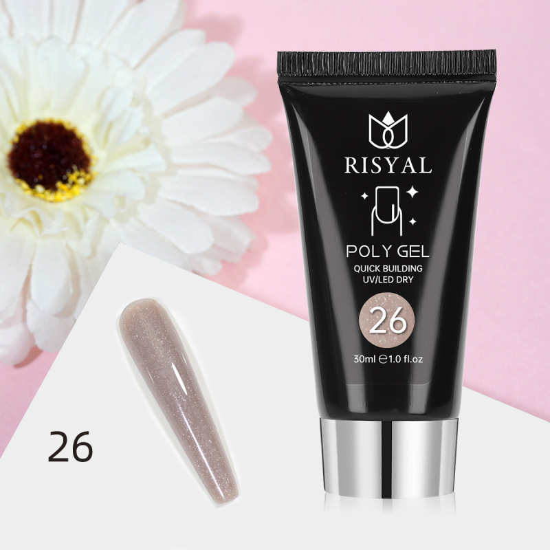 水晶延长胶批发poly gel 30g美甲店专用新款珠光色美甲色胶UV/LED|undefined
