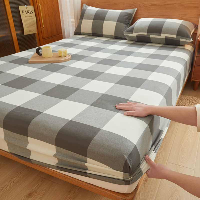 2025 nueva sábana de algodón 100 funda protectora de colchón de algodón 2025 nueva sábana universal todo incluido de cuatro estaciones 3