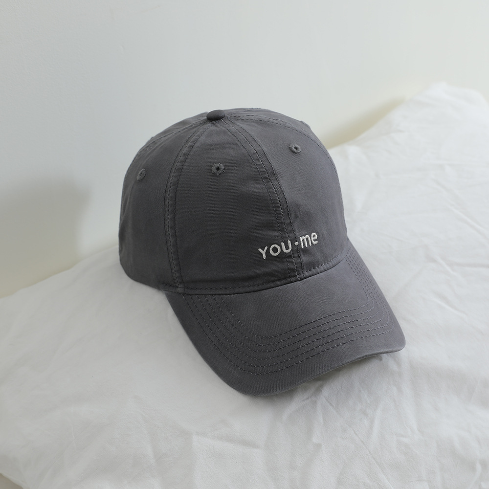 Sombreros infantiles primavera y otoño estilo americano bordado simple sombrero de béisbol casuales para hombres y mujeres sombreros de lengua de pato