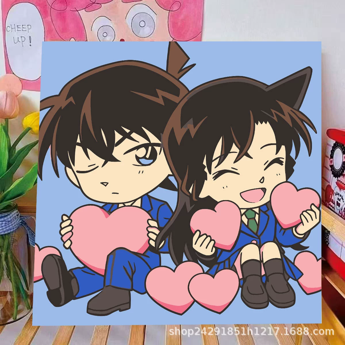 Популярные персонажи мультфильмов diy заполнение детских hand-painted мультфильм анимация простая граффити раскраска цифровая масляная живопись декор