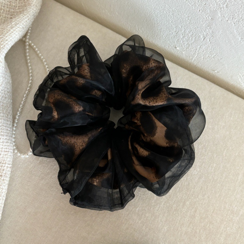 D-90 표범무늬 머리끈 - 브라운