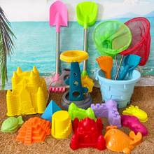 儿童沙滩玩具沙滩桶模具铲子大号加厚塑料宝宝户外玩沙土渔网