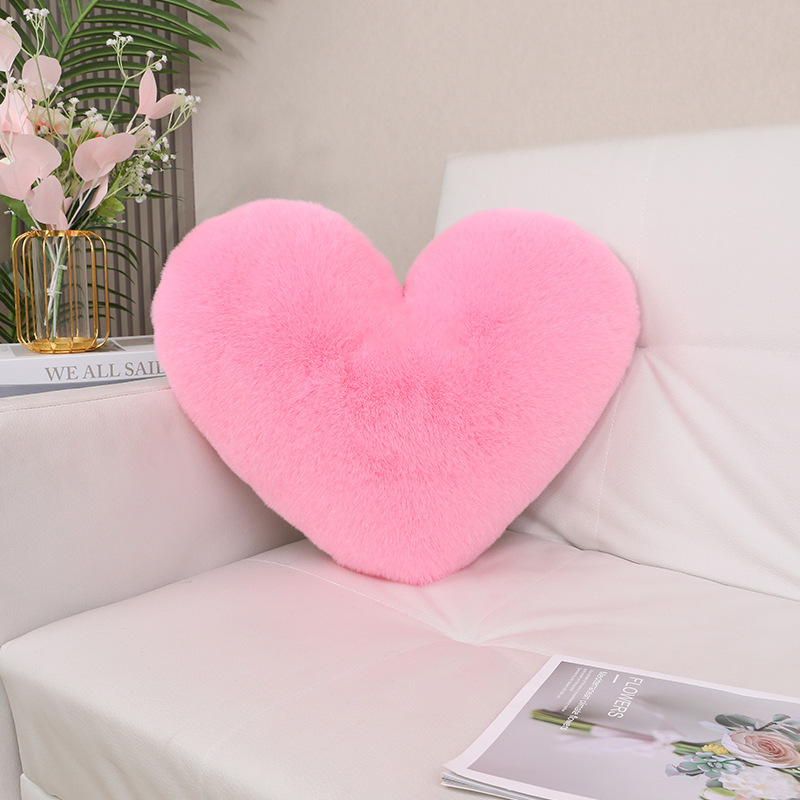 almohada de conejo en forma de corazón comercio exterior transfronterizo inswind hogar sofá cojín de cintura almohada de coche pareja almohada de matrimonio