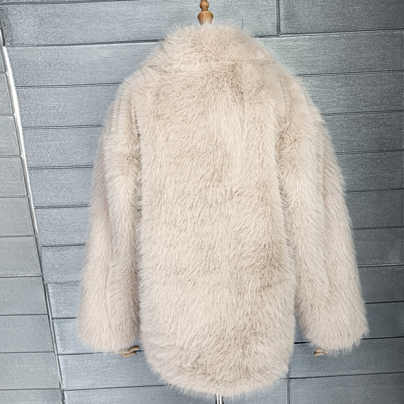 Dameskleding Jintoka winter nieuwe vossenbont middellange pakkraag bontjas_voghion.com