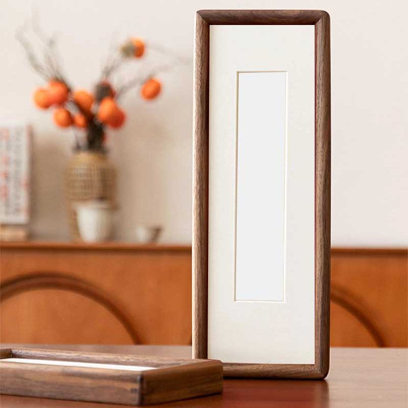 Solid Wood Mortise and Tenon Frame, Vertical Long Strip Photo Frame, New Chinese Style Calligraphy Mounting Frame, Calligraphy and Painting Frame, Wooden Blank Photo Frame Solid Wood Mortise and Tenon Frame, Vertical Long Strip Photo Frame, New Chinese Style Calligraphy Mounting Frame, Calligraphy and Painting Frame, Wooden Blank Photo Frame