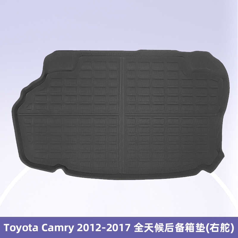 Para Toyota camry 2012-2017 timón derecho 3D para todo clima material XPE almohadilla para el pie del maletero