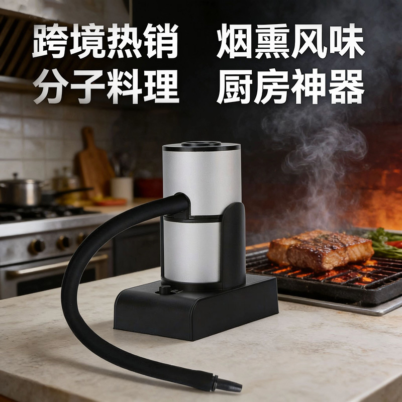 Manufacturer Wholesale Cross-Border E-Commerce Smoker Kitchen Tools Molecular Gastronomy Gun Bar Steak Wood Chips Cross-Border Hot Sale