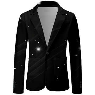 European and American Suits, Gentlemen's Trendyy Multi-Pattern Elements, Colorfulful Floral 3D Printing, Casual Shopping Wear Cardigans, Export