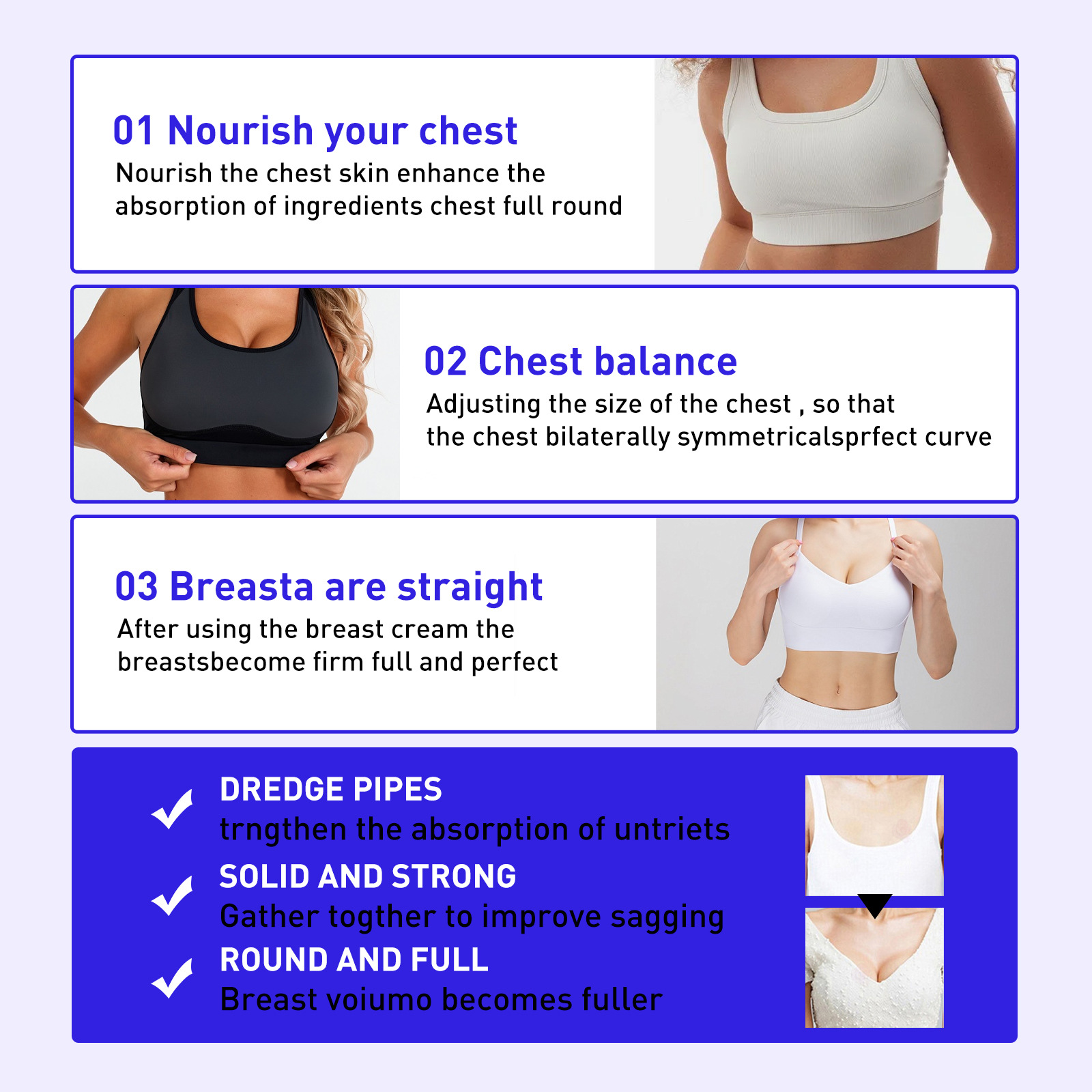 Crema Lifting Raddrizzamento Post-partum Torace Cadente Massaggio Allattamento per Migliorare la Fermezza e la Pienezza_voghion.com