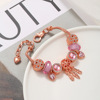 Panjia lobster buckle bracelet female pink love catcher network butterfly dragonfly pendant can extend bracelet accessories