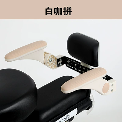 Anti-Fall Folding Waterproof Armrest for – Electric car child seat - white-coffee-color-rear