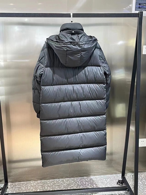 2025冬季长款雾面黑色羽绒服男女同款加厚保暖过膝新款玛雅外套|undefined