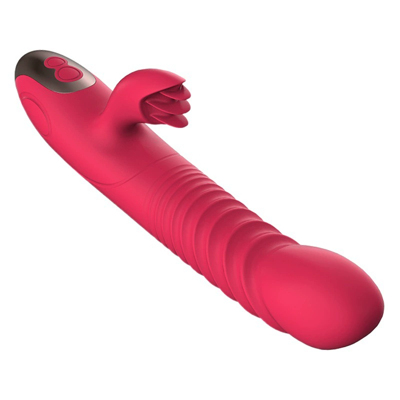 Libo большой рыбный язык Lotus автоматический телескопический вибратор женский вращающийся массажный Стик мастурбатор оптом
