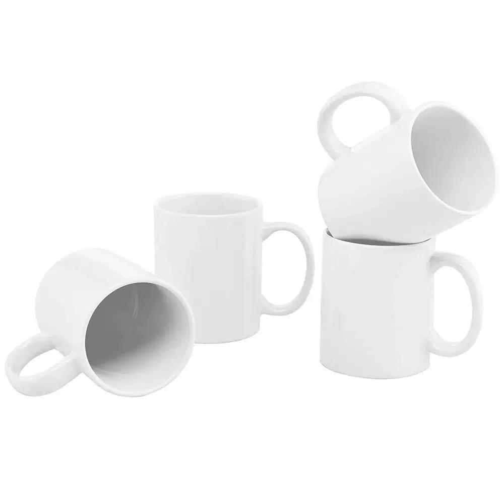 Tazas de transferencia térmica tazas de cerámica recubiertas logotipo simple regalos transfronterizos comercio exterior al por mayor tazas de cerámica tazas de agua