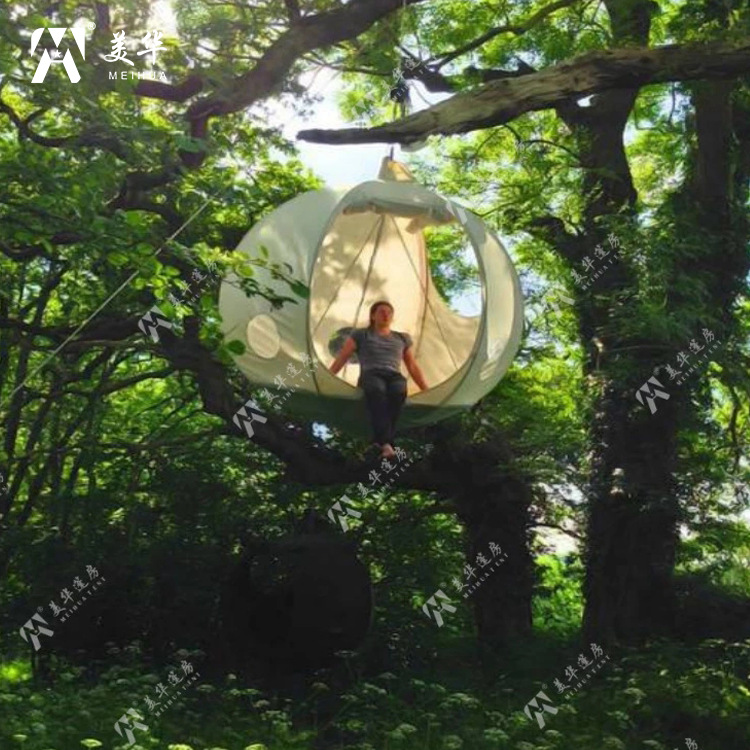 Forma tienda creativa en forma de tienda de campaña aérea colgante de bola tienda de calabaza habitación de bola colgante Hotel B & B Hotel diseño