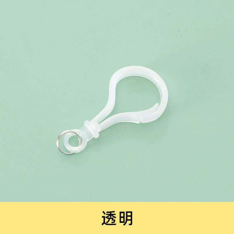 Handmade Keychain Clip, Plastic Bulb Pendant, Multi-color Small Accessory, 18 g