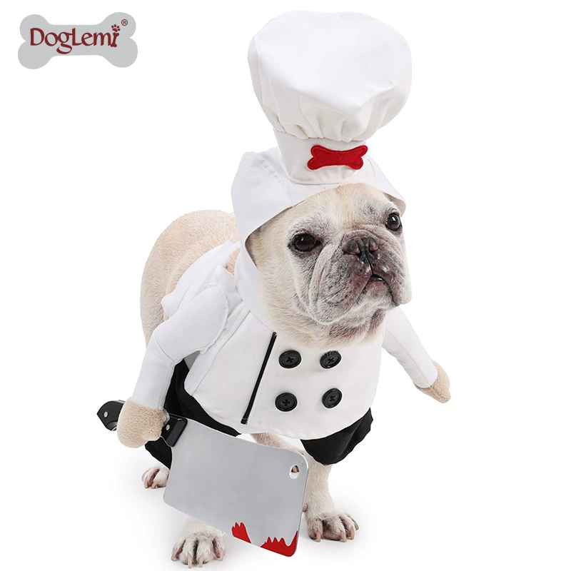 Костюм шеф-повара для домашних животных, костюм для трансформации домашних животных, костюм шеф-повара на Хэллоуин для собак и кошек, милый костюм для фото