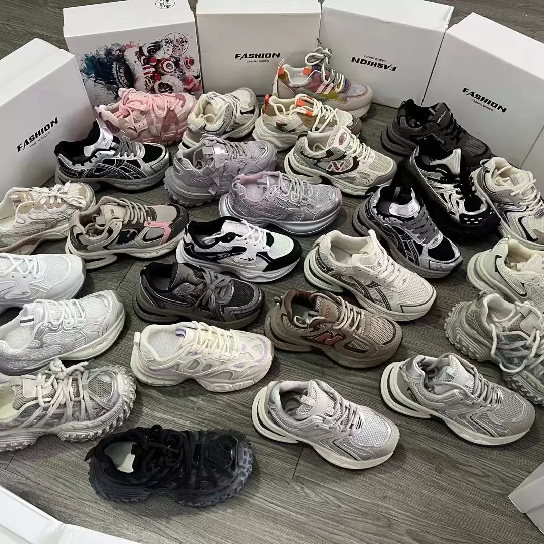 商场撤柜品牌女鞋增高老爹鞋休闲网面运动鞋地摊直播开店鞋子批发