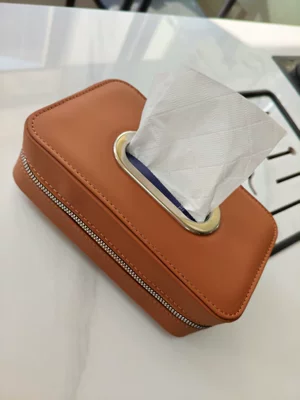 Tissue Box, High-End Nappa Leather: Car tissue box/set - real-shotdo-not-shoot