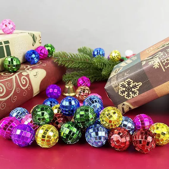 Горячие продажи на Amazon: разноцветные пенопластовые стеклянные зеркальные шары для украшения тортов, без колпачков, для баров, свадеб и праздничного декора