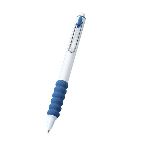  New Soft Grip Sponge Decompression Press Pen Round Grinding Small Tip 0.38 Ink Bag Student Writing Pen